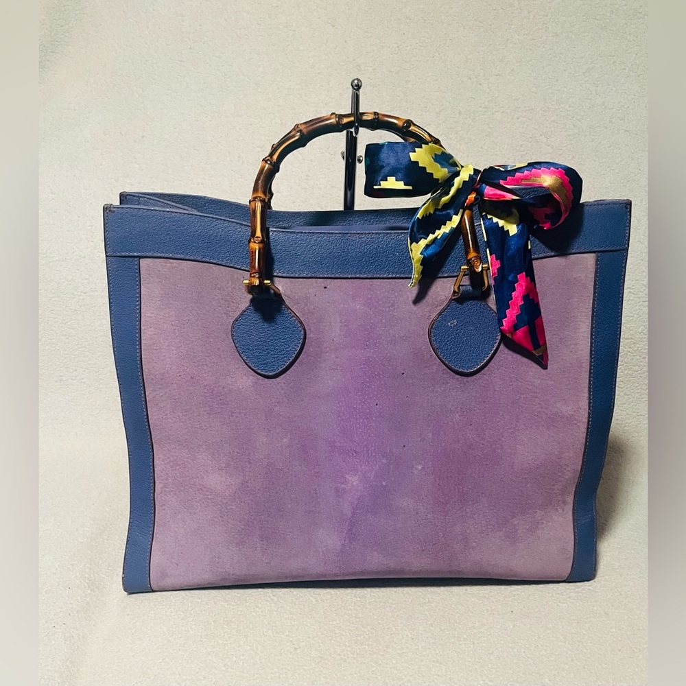 Gucci Diana Suede/Leather Handbag - Picture 5 of 14